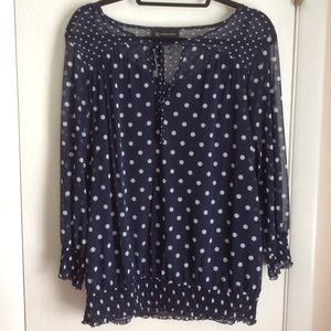 INC Polka Dot Blouson